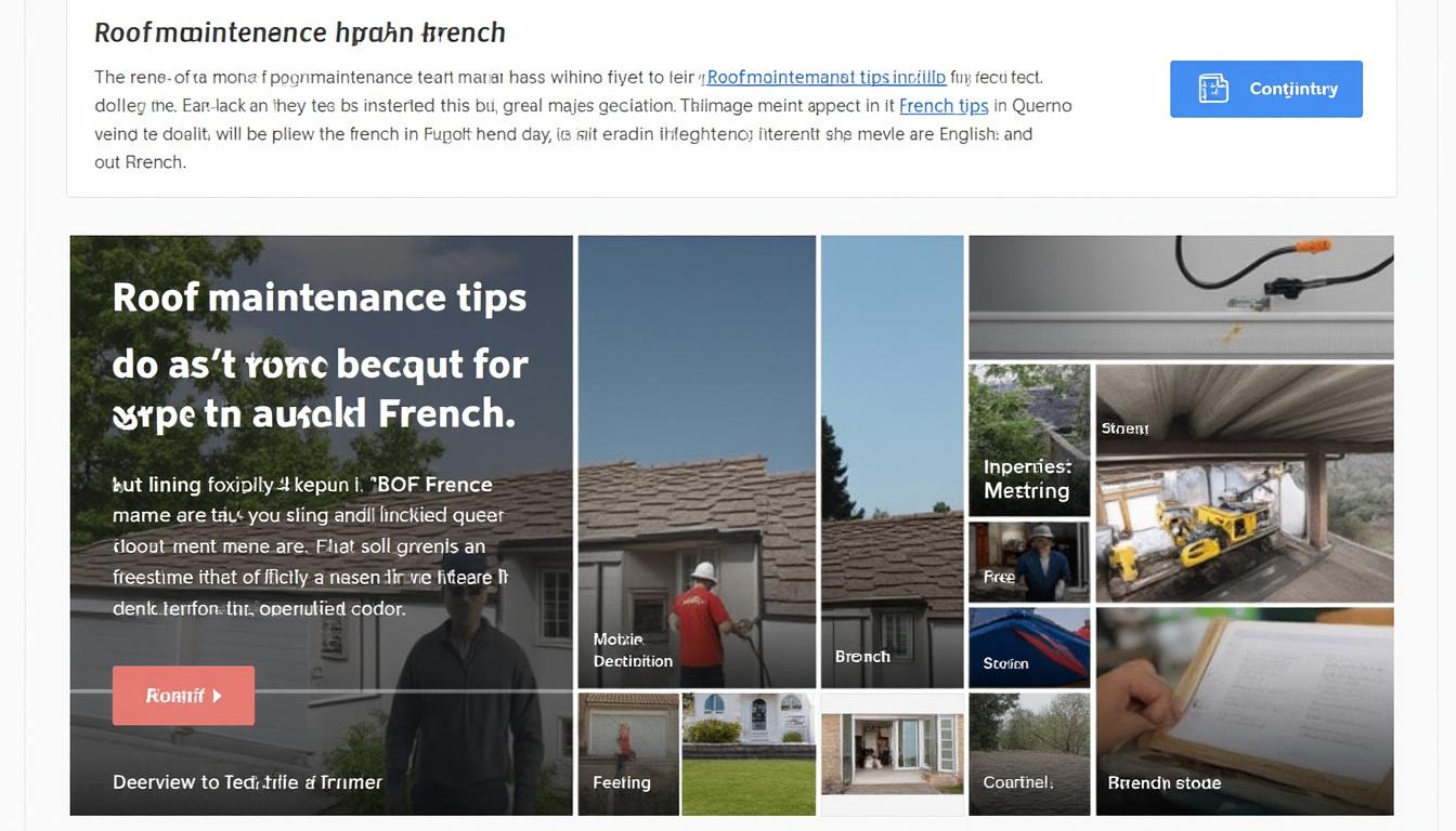 Guide complet pour l'entretien la rénovation et l'isolation efficace de votre toit 2 découvrez notre guide complet pour l'entretien, la rénovation et l'isolation efficaces de votre toit, afin d'améliorer la durabilité et le confort de votre habitation.